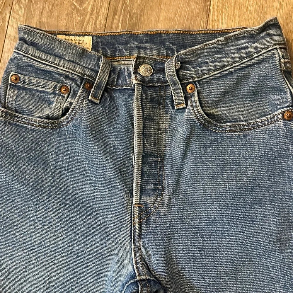 LEVI’S | 501 Classic Blue Denim Jeans W24L26 - Picture 4 of 13